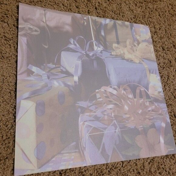 Memory kit paper Scrapbook paper plaid, dogs cats raining peach blue 4/$25 sale - Picture 5 of 16